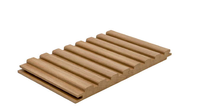 Oakley fluted wooden panel